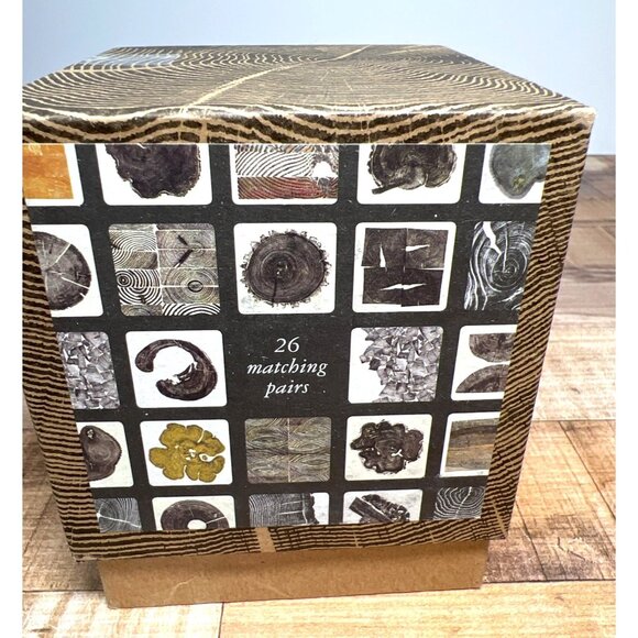 Wood Look Memory Game Princeton Architectural Press 26 Pairs Tree Ring Art Cards - Picture 2 of 4